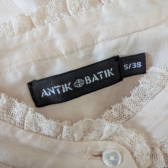 Vintage Antik Batik Victorian Blush Cotton Voile Size Small - Picture 11 of 11